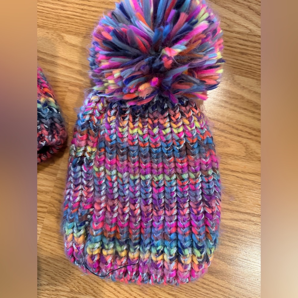 Target Multicolor Knit Pom-Pom Hat for Kids -ONLY one available